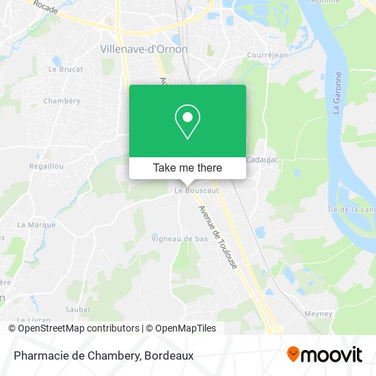 Mapa Pharmacie de Chambery