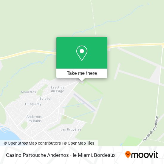 Casino Partouche Andernos - le Miami map