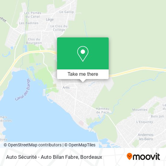Auto Sécurité - Auto Bilan Fabre map