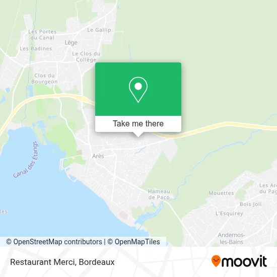 Restaurant Merci map