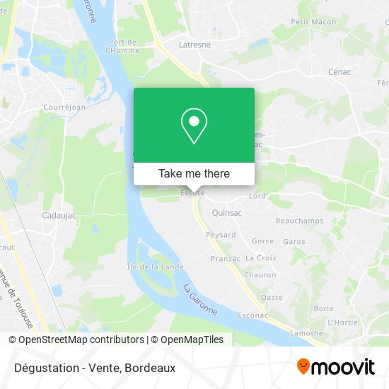 Dégustation - Vente map