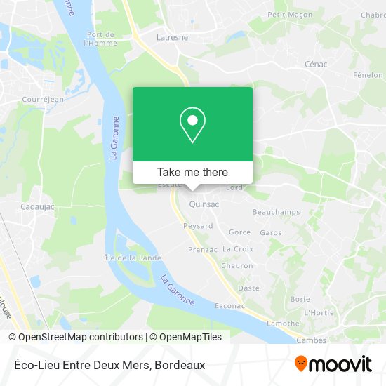 Éco-Lieu Entre Deux Mers map