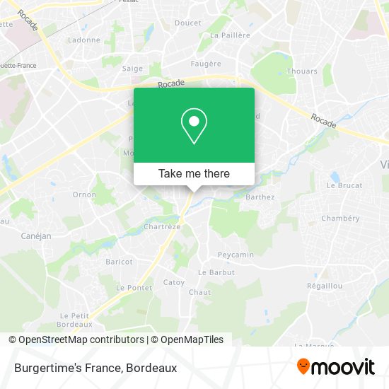 Mapa Burgertime's France