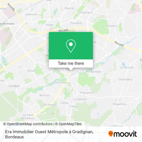 Era Immobilier Ouest Métropole à Gradignan map