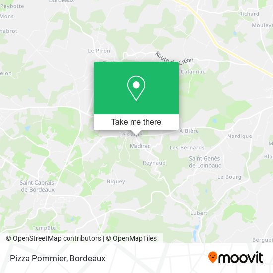 Mapa Pizza Pommier