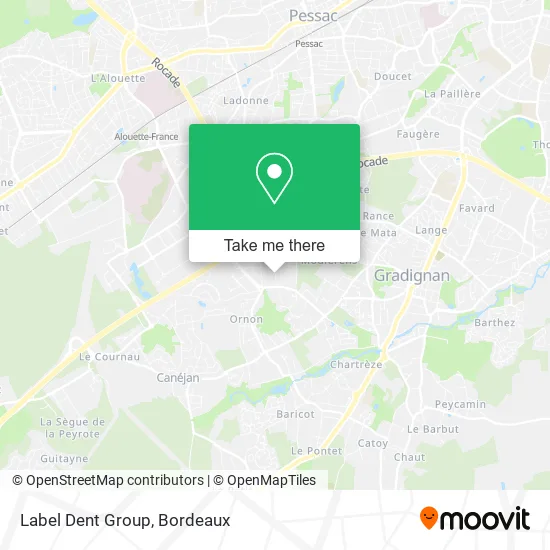 Label Dent Group map