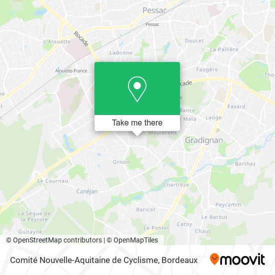 Comité Nouvelle-Aquitaine de Cyclisme map