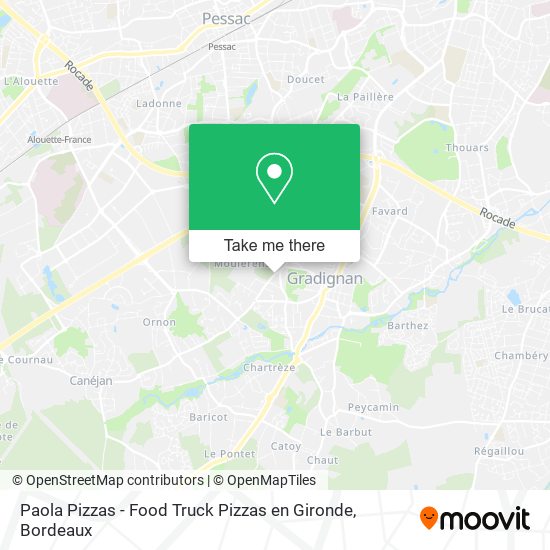 Mapa Paola Pizzas - Food Truck Pizzas en Gironde