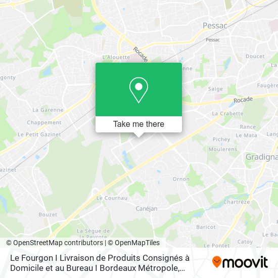 Mapa Le Fourgon I Livraison de Produits Consignés à Domicile et au Bureau I Bordeaux Métropole