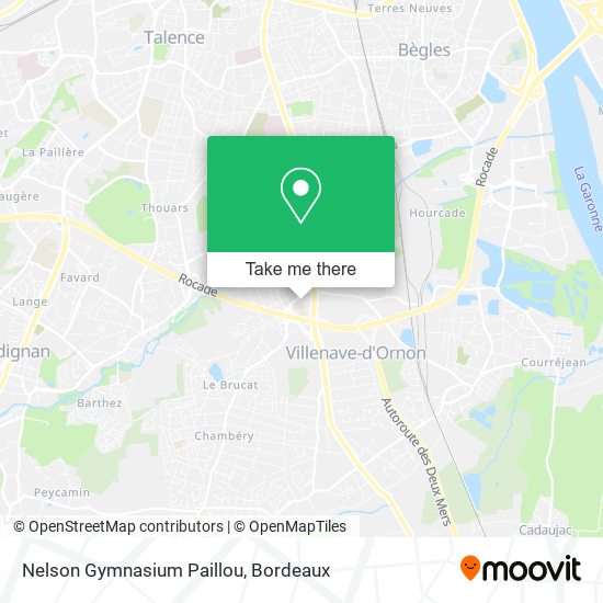 Nelson Gymnasium Paillou map