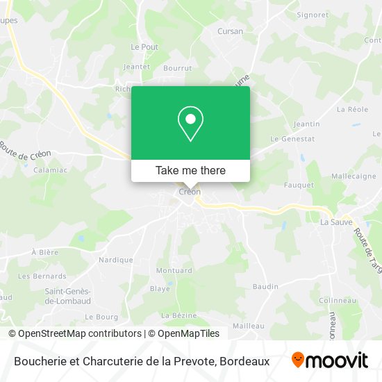 Boucherie et Charcuterie de la Prevote map