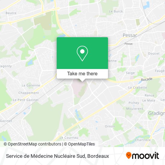 Service de Médecine Nucléaire Sud map