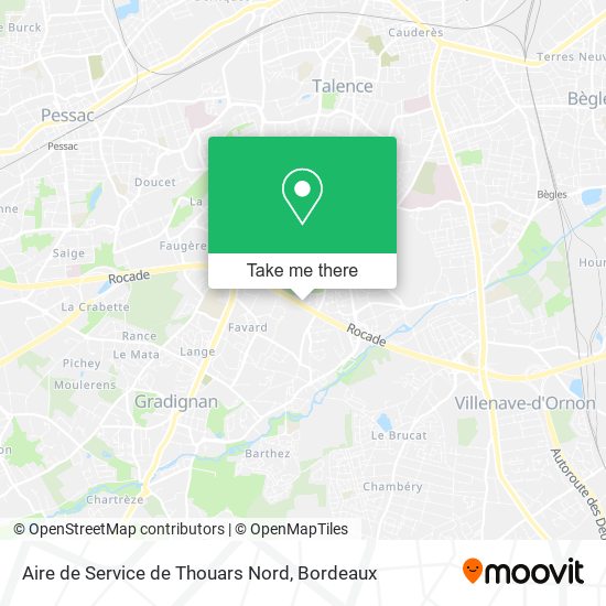 Aire de Service de Thouars Nord map