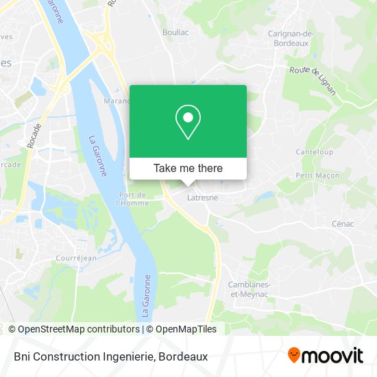Bni Construction Ingenierie map