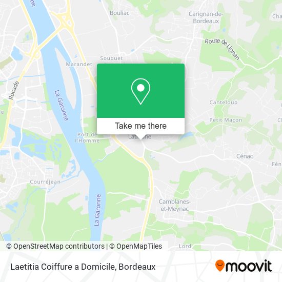 Laetitia Coiffure a Domicile map