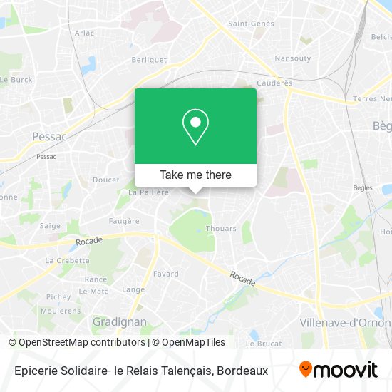 Epicerie Solidaire- le Relais Talençais map