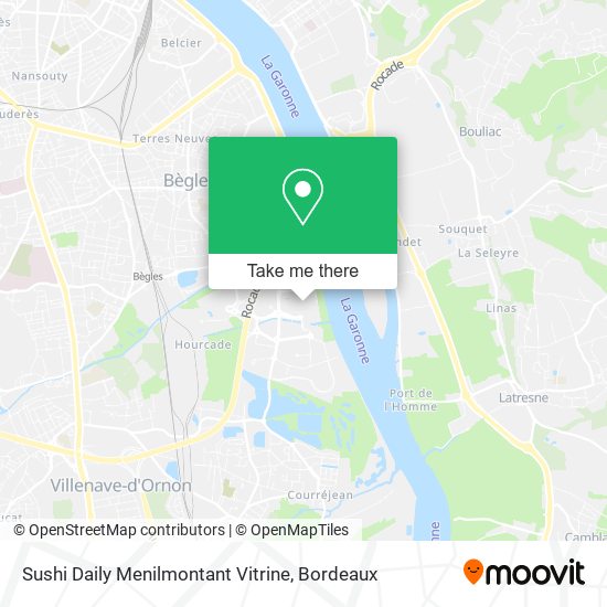 Sushi Daily Menilmontant Vitrine map