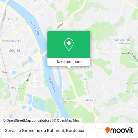 Serval la Girondine du Batiment map