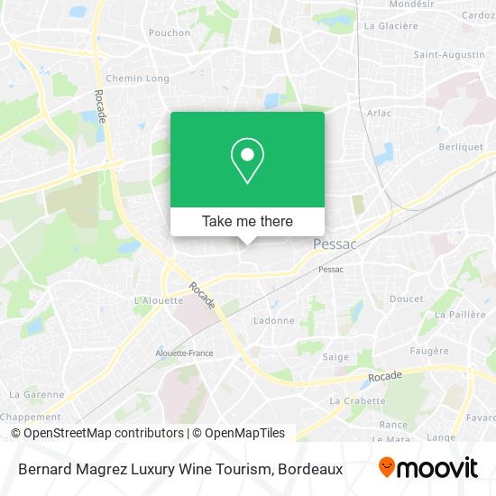 Bernard Magrez Luxury Wine Tourism map