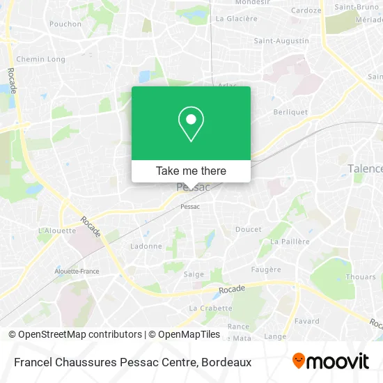 Francel Chaussures Pessac Centre map