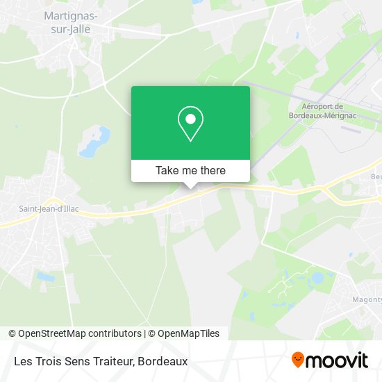 Les Trois Sens Traiteur map