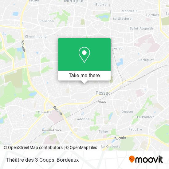 Théâtre des 3 Coups map