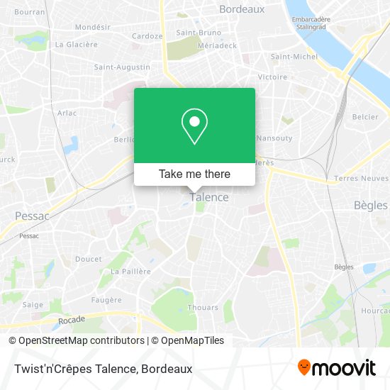 Twist'n'Crêpes Talence map