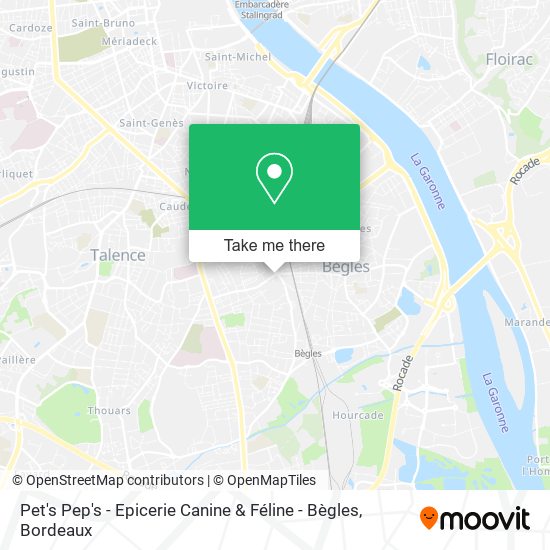 Pet's Pep's - Epicerie Canine & Féline - Bègles map