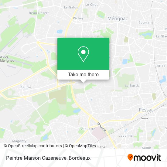 Peintre Maison Cazeneuve map