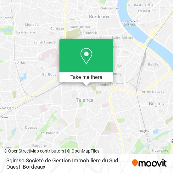 Sgimso Société de Gestion Immobilière du Sud Ouest map