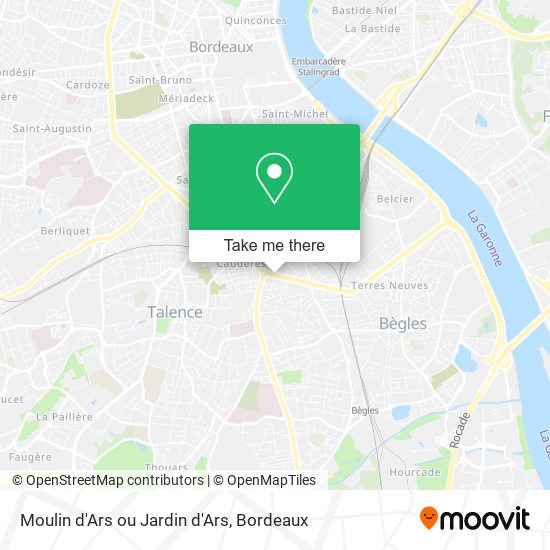 Moulin d'Ars ou Jardin d'Ars map