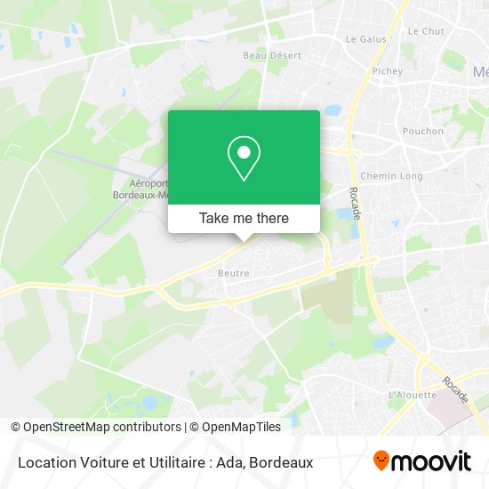 Location Voiture et Utilitaire : Ada map