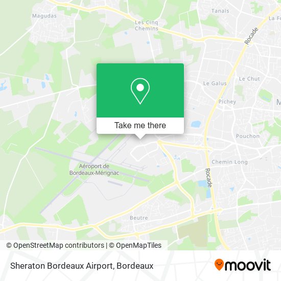 Mapa Sheraton Bordeaux Airport