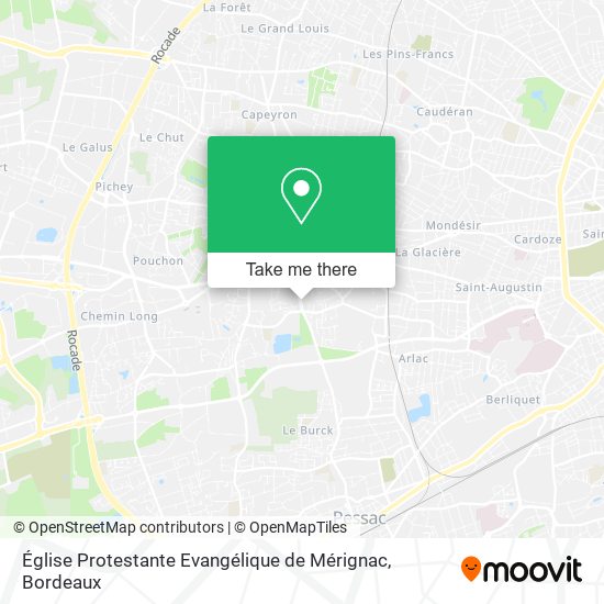 Église Protestante Evangélique de Mérignac map