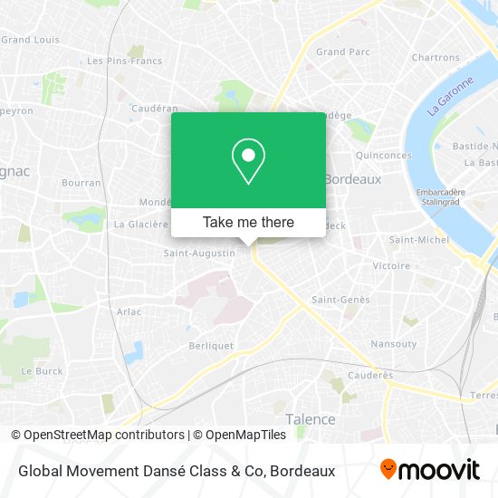 Global Movement Dansé Class & Co map