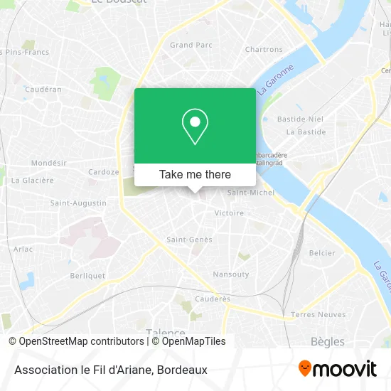 Association le Fil d'Ariane map