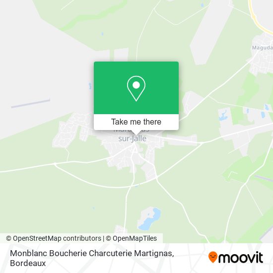 Monblanc Boucherie Charcuterie Martignas map