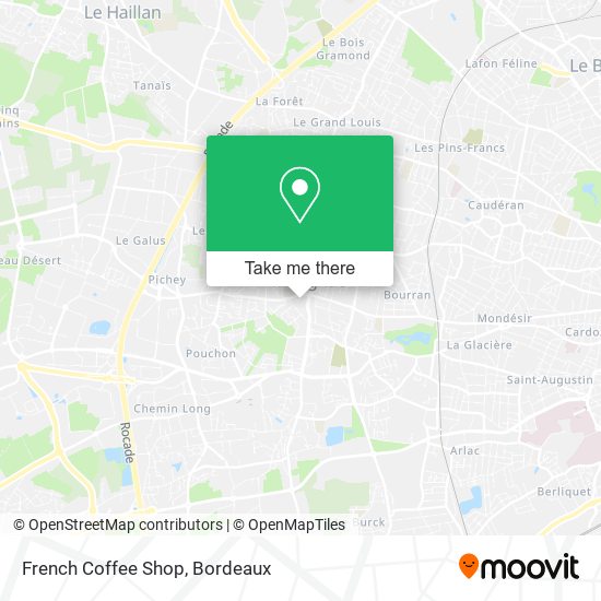 French Coffee Shop map