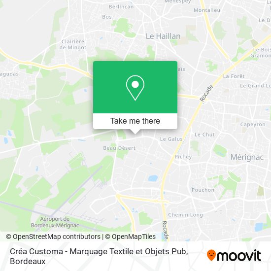 Créa Customa - Marquage Textile et Objets Pub map