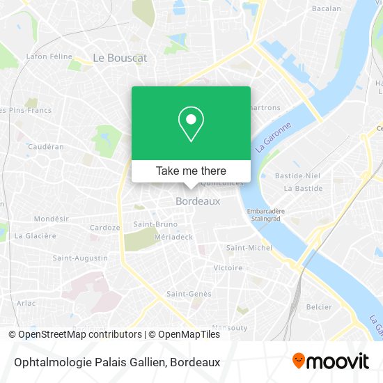 Ophtalmologie Palais Gallien map