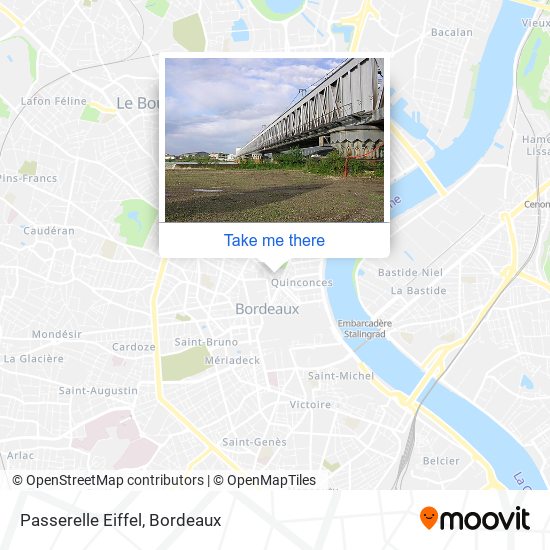 Passerelle Eiffel map