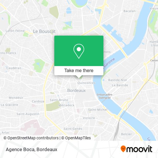 Agence Boca map