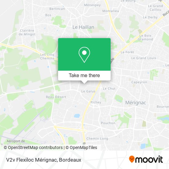 V2v Flexiloc Mérignac map