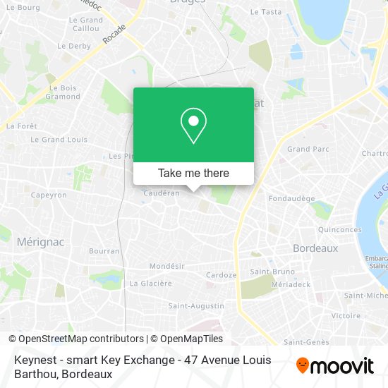Keynest - smart Key Exchange - 47 Avenue Louis Barthou map