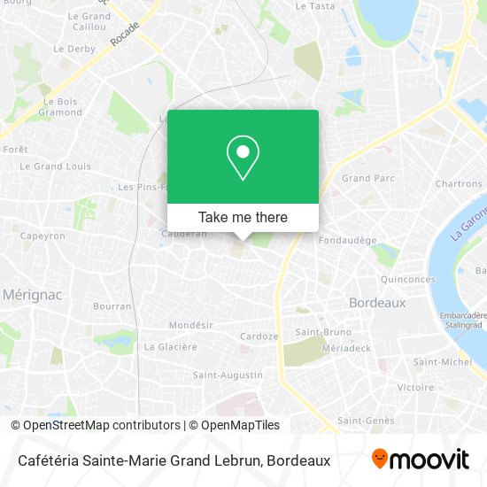 Cafétéria Sainte-Marie Grand Lebrun map