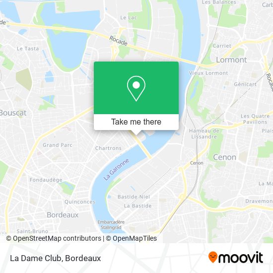 La Dame Club map