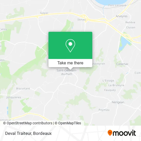 Deval Traiteur map