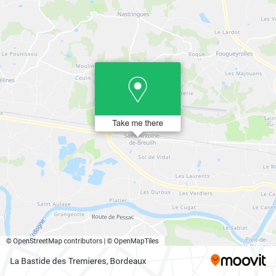 La Bastide des Tremieres map