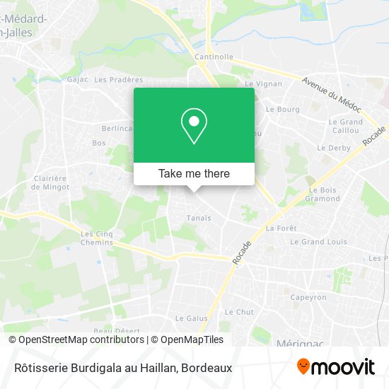 Rôtisserie Burdigala au Haillan map