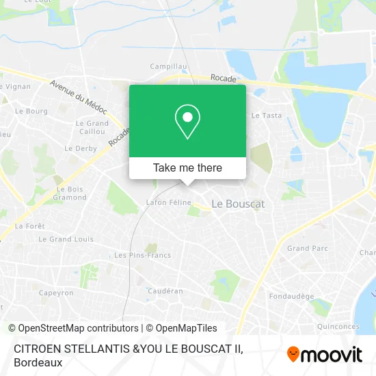 CITROEN STELLANTIS &YOU LE BOUSCAT II map